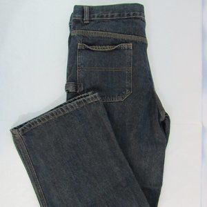 FADED GLORY  Boys  Size 16H (Husky), Dark Wash, Blue Jeans Cargo Carpenter Jeans